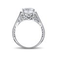 thumbnail image 2 of 2 1/3ct Diamond Engagement Ring Solitaire Vintage Antique Unique Design 14k WG, 2 of 3