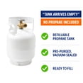 thumbnail image 3 of Flame King 5LB Empty Propane Tank LP Cylinder with OPD Valve for Camping and Portable Appliances YSN5LB, 3 of 9