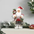 thumbnail image 5 of zhmrfg 12 Inch Santa Claus Figurine with Gift Bag, Standing Christmas Decoration for Home, Office Mantel, Realistic Holiday Decor with Detailed Craftsmanship, Perfect Holiday Gift for Family Friends, 5 of 6