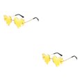 thumbnail image 2 of Minnieouse Opciones de lentes coloridas Gafas de sol de moda Love Heart Diseño de moda PC Gafas de sol para hombre Gafas de sol para mujer C9 1 C9 1 2piezas, 2 of 6
