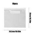 thumbnail image 3 of Bolsas de almacenamiento de alimentos | Bolsas de PE reutilizables para congelador con cierre de cremallera y etiqueta para escribir | hermético, a prueba de fugas, transparente | Grande 10.4x10.2, 3 of 6