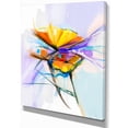 thumbnail image 2 of Bouquet Flowers on Light Green Blue - Large Floral Canvas Art Print, 2 of 4