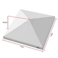 thumbnail image 2 of Canopy Replacement Top Cover Roof for 10x10 Peak Pole Straight Leg Canopy Tent,PU-Coated 500D Polyester UV Waterproof,for Outdoor Commercial Garden Patio Sun Shade(Top Only) (White), 2 of 6