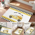 thumbnail image 6 of Yellow Truck 2'x3' Washable Rug, Spring Bees Daisy Honey Black Buffalo Lattice Non-Slip Doormat Area Rugs for Entrance Bathroom Bedsides, StainResistant Carpet for Kitchen Bedroom, Entryway Floor Mat, 6 of 9