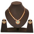 thumbnail image 2 of Sunsoul by Touchstone Classy Gold Plated Necklace Set for Women, 2 of 2