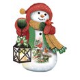 thumbnail image 1 of Pintura de diamante 5D DIY Taladro parcial con forma especial Muñeco de nieve de Navidad 30x30cm, 1 of 9