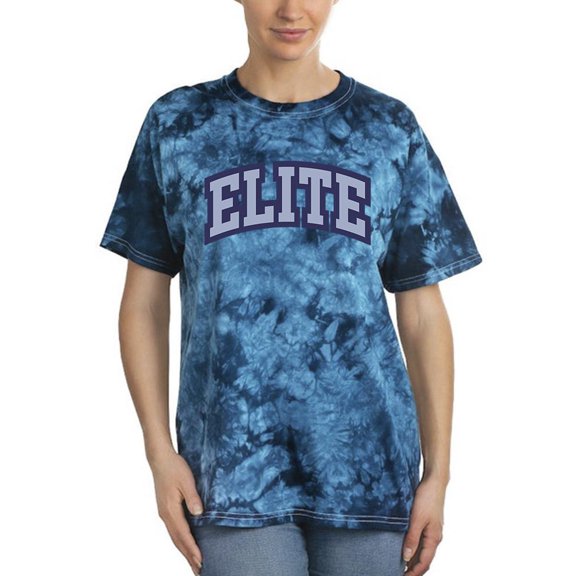 Elite Varsity Slogan Tie Dye Crystal Women -Image by Shutterstock, Female x-Large