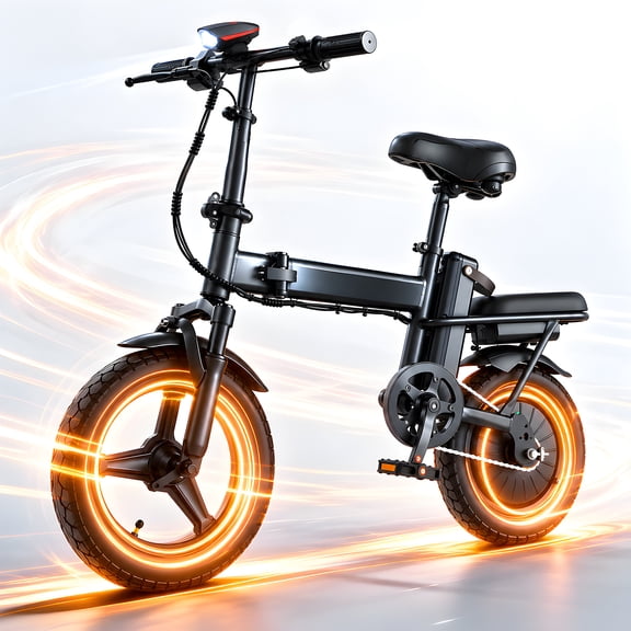 14IN Foldable Electric Bike for Adults, 500W Motor 20mph, 30 Miles Range, Removable High-Capacity Battery,High cost-performance ebike, UL 2849
