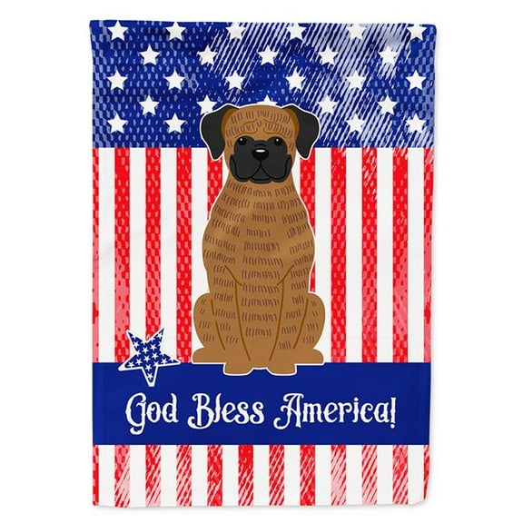Carolines Treasures BB3112GF Patriotic USA Brindle Boxer Garden Size Flag