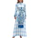 thumbnail image 2 of Vestido largo de cuadros vichy en tarro de jengibre azul y blanco, vestido sexy para mujer, vestidos de mujer, tendencia de ropa de mujer 2024, 2 of 5