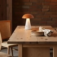 thumbnail image 6 of chaungfeng Orange Small Mushroom Lamp,Warm Ambient Lighting Bedroom,LED Lamps for Nightstand,Mid Century Modern Table Lamp for Living Room Study Room Office, 6 of 6
