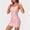 Pink, variant on Woman Sparkly Sequin Two Piece Skirt Outfits Summer Breathable Sleeveless Cami Crop Tank Top and Sexy Bodycon Mini Skirt Sets