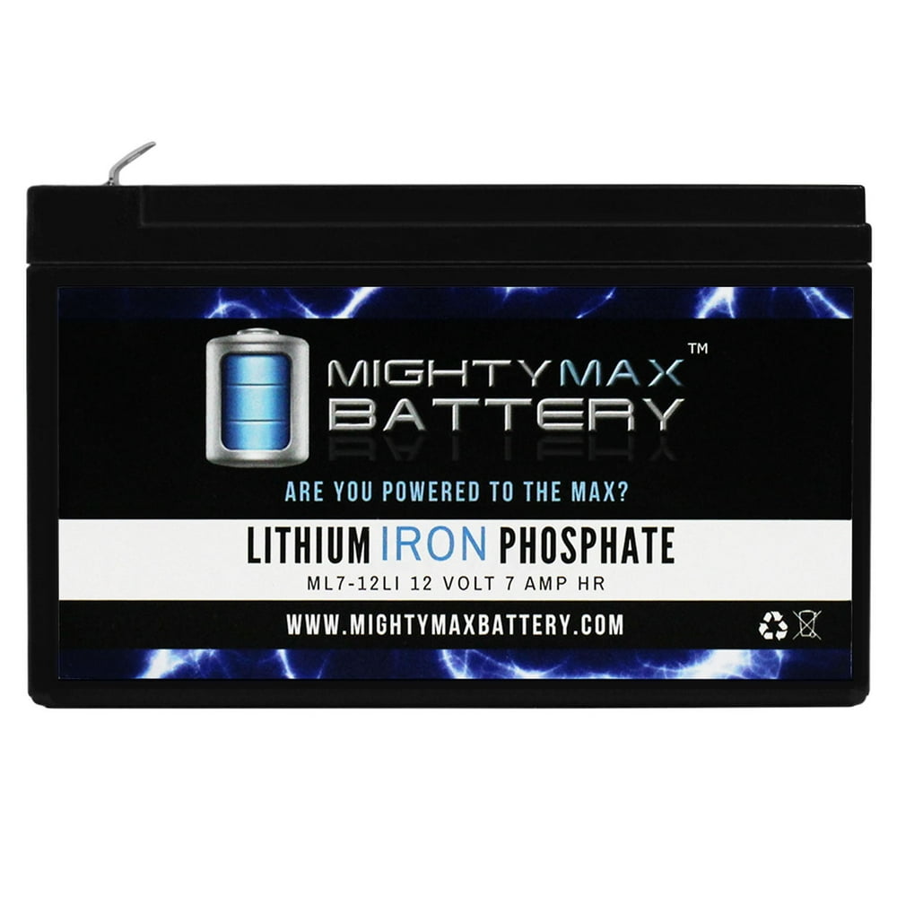 12V 7AH Lithium Replacement Battery for Cyclops Spotlight CY-0112 ...