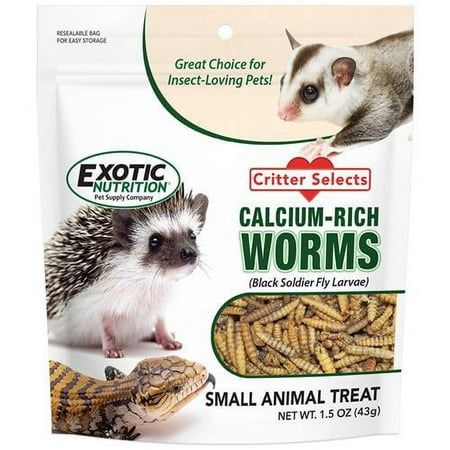 UPC: 0810012542265 | Exotic Nutrition Dried Black Soldier Fly Larvae 1.5 oz