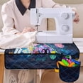 thumbnail image 4 of HELLHERO Star Turtle Flower Sewing Machine Mat with 4 Pockets Durable Premium Fabric Home Deocr for Wife Mom Family Present Sewing Classes, 4 of 5