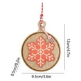 thumbnail image 3 of christmas outdoor decorations Christmas Round Wooden Plaques Decoration Pendant Snowflake Christmas House Christmas Tree Ornaments, 3 of 6