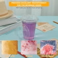 thumbnail image 3 of Toorise 100Pcs Plastic Cups Food Grade Disposable Cups with Strawless Sip Lids Crystal Clear Plastic Coffee Cups Eco Friendly To Go Cups for Iced Coffee Smoothies Soda Juice, 3 of 10