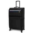 thumbnail image 3 of Protege Trulite 30" Lightweight Check Luggage Black with Aqua, 30" x 12" x 19", 9lbs, 3 of 11