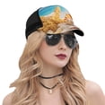 thumbnail image 5 of Lsque Beach Starfish Shell Printed Trucker Hat - Baseball Cap for Men Women - Breathable Mesh Side, Adjustable Fit - for Casual Wear, 5 of 7