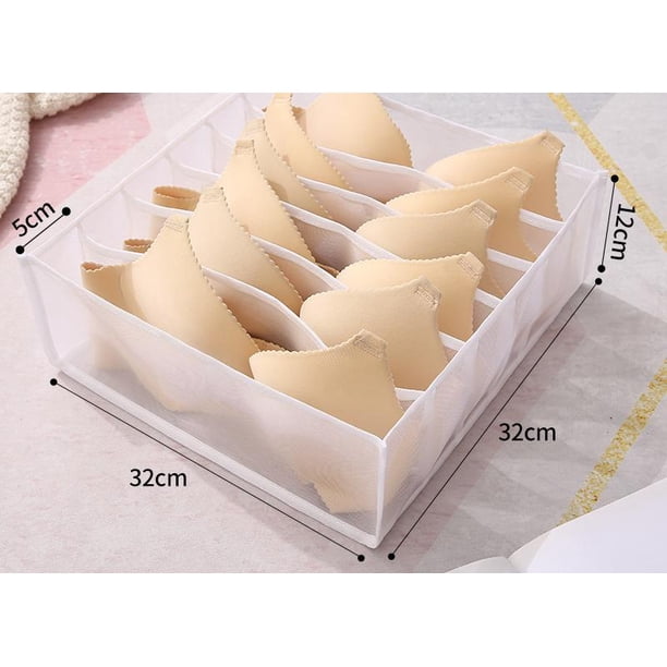 Caja de almacenamiento de múltiples rejillas Cajón para ropa interior Caja de almacenamiento de calcetines Caja de partición Disposición de partición para dormitorio Bolsa de partición para el hogar