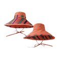 thumbnail image 3 of Bibifish Womens Reversible Wide-Brim Bucket Hat Striped Pattern Hat Soft Lightweight Adjustable Chin Strap Casual Vacation Travel Beach & Outdoor Sunshade Cap, 3 of 3