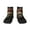 1 Black, variant on Classical Rose Crown Skull Pattern Quarter Crew Socks,Toe Seamed Ankle Socks,Cotton Cushioned Breathable Athletic Crew Sports Socks