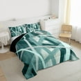 thumbnail image 3 of Castle Fairy Stripes Girl Twin Comforter Sets,Abstract Gradient Lines Bedding Set, 3 of 8
