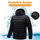 thumbnail image 5 of Chaquetas calefactadas para hombre Chaquetas calientes eléctricas con calefacción USB Abrigo grueso Abanopi Abrigo de hombre, 5 of 7