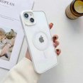 thumbnail image 1 of Silicona Magnética Acrílica Puede Ser Magnéticamente Transparente Para iPhone 14 13 12 11 Pro Max Funda A Prueba De Golpes, 1 of 4