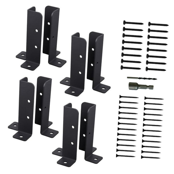 Soporte de base de poste Soporte de poste de barandilla profesional Premium Alto rendimiento 8 piezas
