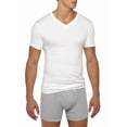 thumbnail image 2 of Gildan Adult Men's Short Sleeve V-Neck White T-Shirt, 12-Pack, Sizes S-2XL, 2 of 5