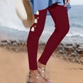 thumbnail image 2 of Hurxie Women's Halloween Spooky Season Print Graphic Leggings Cute Skinny Leg Pants, 2 of 4