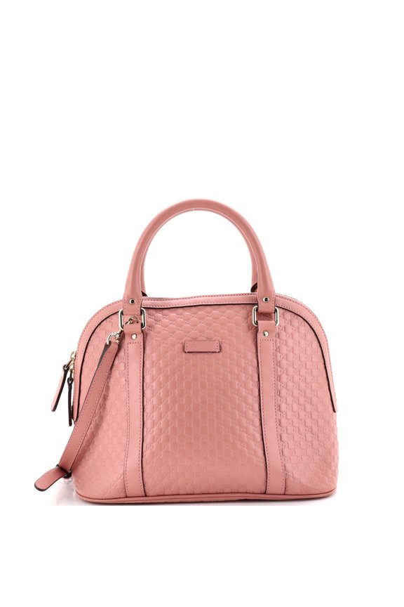 Pre-Owned Convertible Dome Satchel Microguccissima Leather Medium By Rebag