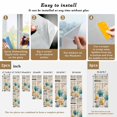 thumbnail image 6 of Watercolor Flowers Window Privacy Film,Vintage Tulips Floral Barn Doors Wood Grain Static Cling UV Sun Blocking Heat Control Window Tint Day and Night,Non-Adhesive One Way Privacy Cover 17.7''x39.3'', 6 of 7