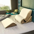 thumbnail image 5 of Avana Kind Bed Orthopedic Support Wedge Pillow Comfort System – for Post-Surgery, Heartburn, Snoring, Acid Reflux & GERD, 4-Piece-Set, Cloud/Camel, 5 of 8