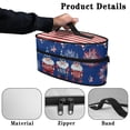 thumbnail image 5 of HELLHERO American Flag Fireworks Design Portable Iron Organizer Portable Steam Iron Case, Case Only, 5 of 6