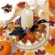 thumbnail image 4 of Anillo para Velas con Forma de Hoja de Arce y Bayas | Decoración de Mesa para Acción de Gracias y Halloween | Soporte Decorativo de Plástico de 25 Cm para Velas y Centros de Mesa, 4 of 7
