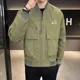 thumbnail image 2 of Nuevos abrigos masculinos con cremallera en V para primavera y otoño, chaquetas vintage elegantes para hombre, ropa barata, oferta de entrega rápida, estética, informal, de moda Y2k, 2 of 4