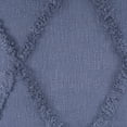thumbnail image 3 of Ox Bay Sara 18" x 18" Denim Shag Diamond Cotton Adult Decorative Throw Pillow, 3 of 8