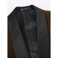 thumbnail image 4 of Beauty-Emily Men’s Velvet Blazer – One Button Shawl Lapel Tuxedo Jacket, Elegant Slim Fit Suit for Wedding, Party, Prom, Formal Events, 4 of 9