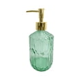 thumbnail image 2 of EGNMCR Storage Containers Textured Glass Soap Dispenser Refillable Liquid Hand Soap Dispenser For Bathroom Premiums Pump Bottle For Shower Gel Shampoo Lotion Kitchen Sink Decor Glass vial, 2 of 6