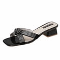thumbnail image 2 of Cameland Women's Summer Size Rhinestone Sandals With High Heels And Chunky Sandals, 2 of 7