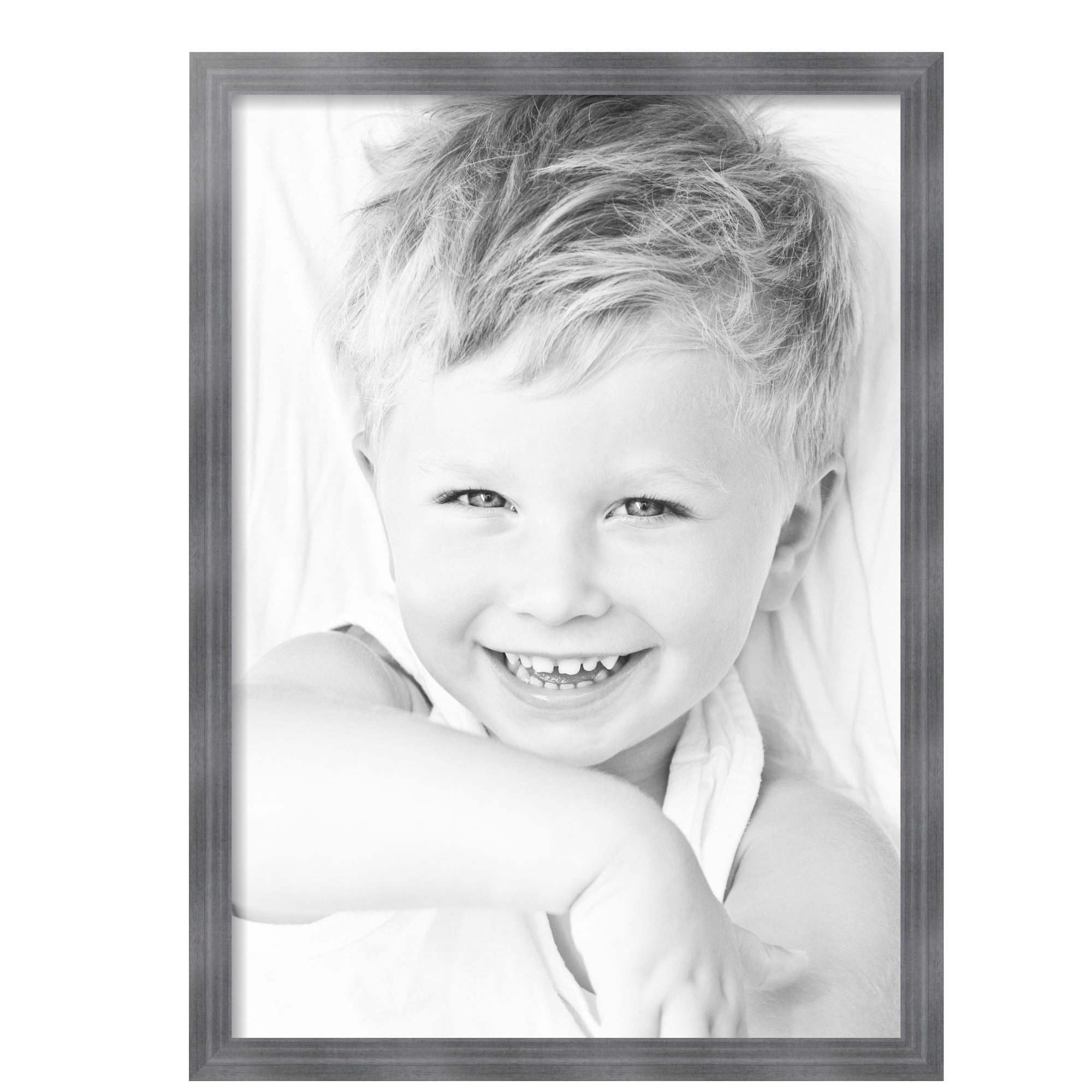 ArtToFrames 20" x 28" Muted Cold Silver Picture Frame, 20x28 inch Silver MDF Poster Frame (WOM-4682),  Pack