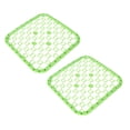 thumbnail image 1 of Oleegame 2PC Glass Bottle Plastic Kitchen Sink Protector Draining Mat Deluxe Anti-Slip Scratch Green, 1 of 3