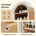 thumbnail image 5 of SinCiDo Arched Bookshelf, 8-Tier Open Shelf Bookcase, Medium Density Fiberboard, 5 of 7