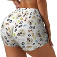 thumbnail image 2 of Fotbe Labrador Retriever Dog Seamless Shorts, Womens Workout Shorts High Waist Stretch Booty Short for Gym/Yoga/Running/Biking-Medium, 2 of 9