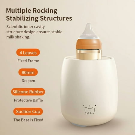 Automatic Baby Bottle Shaker & Formula Mixer, Hands-Free Electric Shaker for a Perfectly Smooth, Clump-Free Mix, 3-Speed & USB Rechargeable