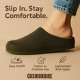 thumbnail image 2 of Cushionaire Women's Sils Knit Cork Footbed Clog - Soft Stretch Knit, Genuine Suede Insole Slip-On Clogs for Women with +Comfort, 2 of 11