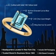 thumbnail image 2 of Gem Stone King 10K Yellow Gold Ice Blue Topaz Solitaire Engagement Ring for Women (2.65 Cttw, Octagon 9X7MM, Gemstone November Birthstone, Available in Size 5, 6, 7, 8, 9), 2 of 7