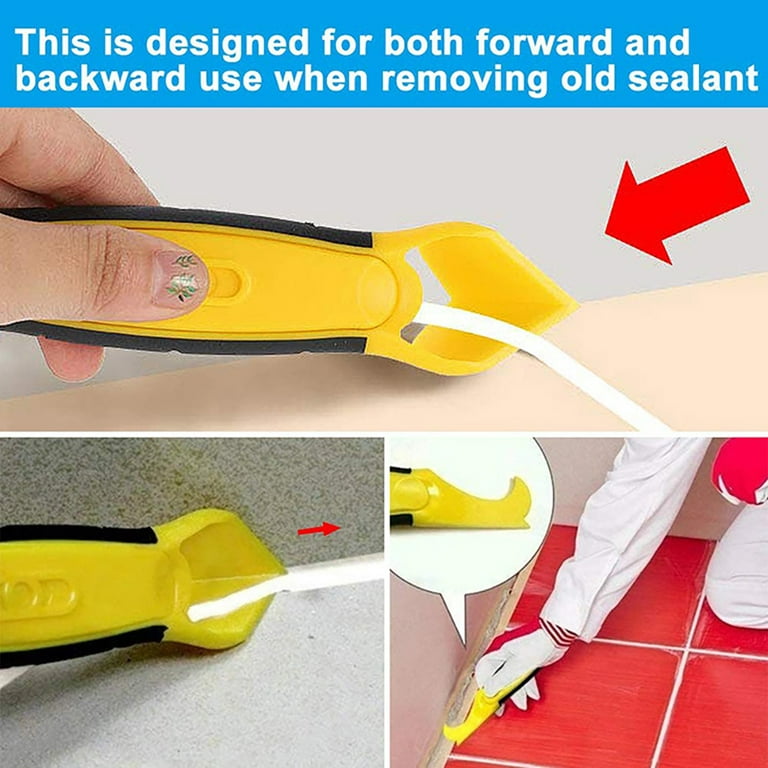Piece Silicone Caulking Tool Kit, Joint Smoothing Kit, Silicone Sealant  Grout Sealer Treatment (yellow+blue)